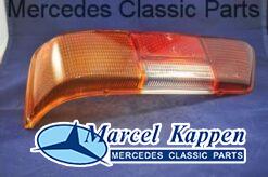 Achterlampglas links 2e uitvoering oranje clignoteur 280SL W111 Flachkühler v.nr. 1138260156