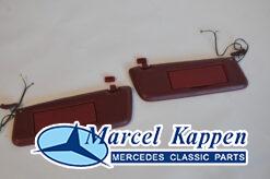 Zonnekleppen set rood SL na 1985 v.nr.107810210